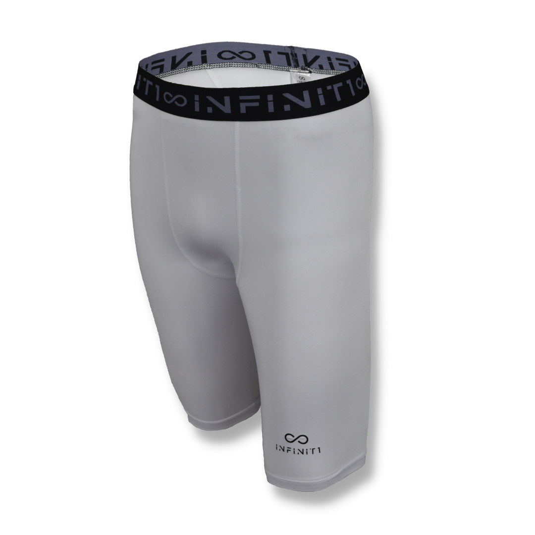 Adult Compression Shorts - White